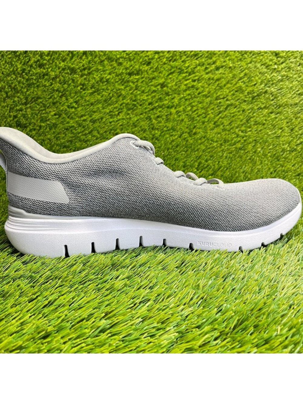 Kuru Flex‎ Via Mens Size 13 Gray White Athletic Running Walking Shoes Sneakers